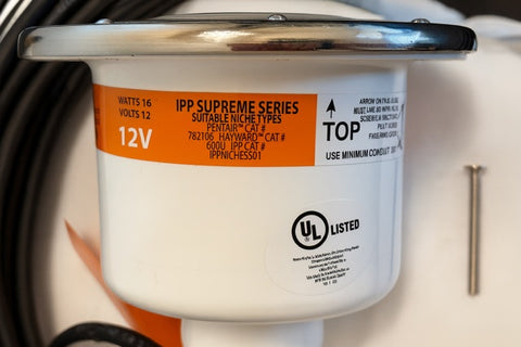 IPP Supreme Series Spa 6 Inch 12V LED Brilliant Blue 100ft swimming pool light UL Approved